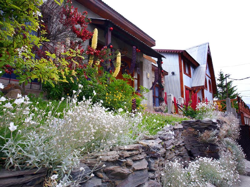 Frente de las cabañas
